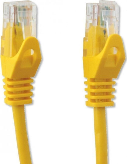 Techly U/UTP Cat.5e (Gigabit) Καλώδιο Δικτύου Ethernet 0.25m Κίτρινο