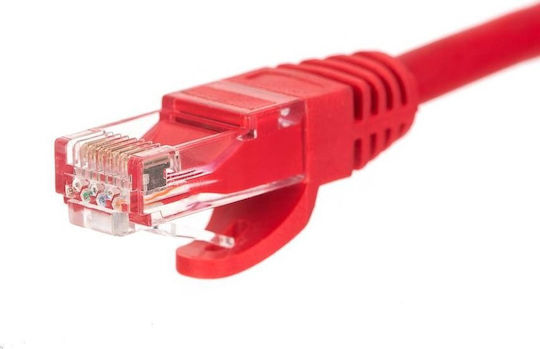Netrack U/UTP Cat.6 (Gigabit) Καλώδιο Δικτύου Ethernet 0.25m Κόκκινο