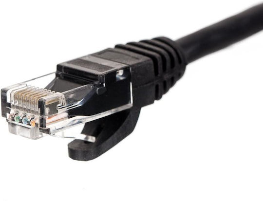 Netrack U/UTP Cat.5e (Gigabit) Καλώδιο Δικτύου Ethernet 2m Μαύρο