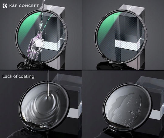 K&F Concept Coloured Special Effects Lens Filter Diameter 55mm with MRC Coating Scratch Resistant for Camera Lenses