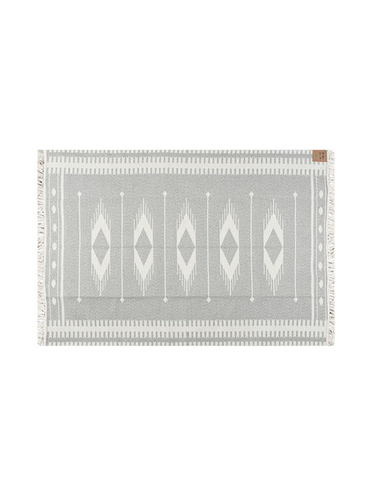 Polcarpet Kilim Synthetisch,Polyester/Cotton/Leather Gray