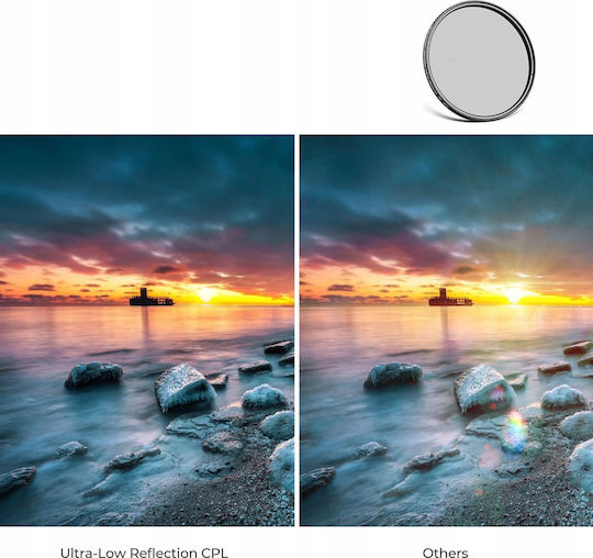 K&F Concept Nano-x Filter PL / CPL 67mm for Camera Lenses