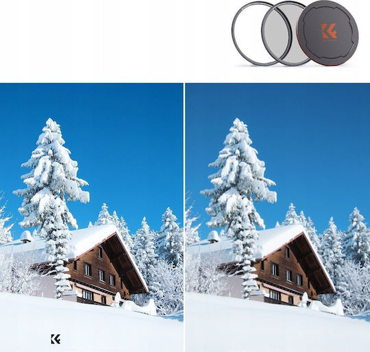 K&F Concept Filtru CPL / HD / Adaptor pentru filtru / PL / Colorat Cu diametrul 49mm pentru obiective foto