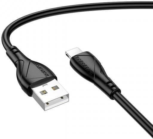 Borofone USB-A zu Lightning Kabel 18W Schwarz 1m