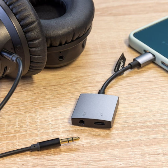 InLine Convertor USB-C / 3.5mm masculin în USB-C / 3.5mm feminin 1buc