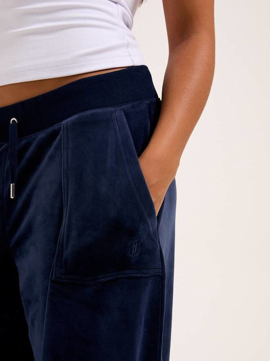 Classic Sweatpants Flared Velvet Night Sky