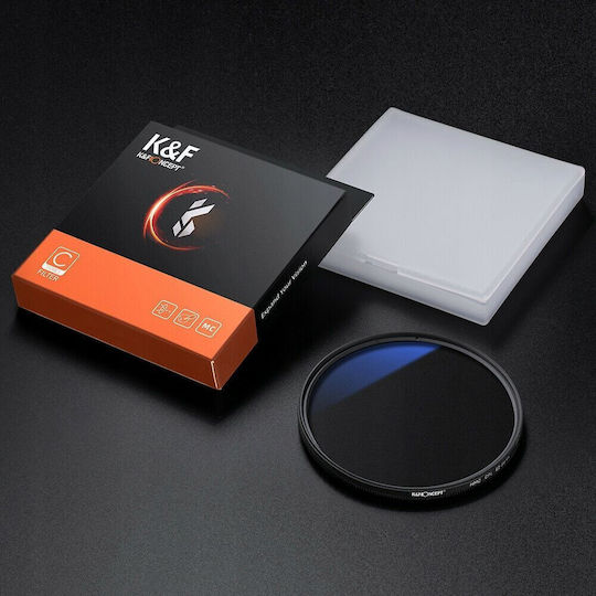 K&F Concept Multi-Coated Circular Polarizer Slim Lens Filter PL CPL HD Coloured Diameter 43mm with Coating MC for Photographic Lenses