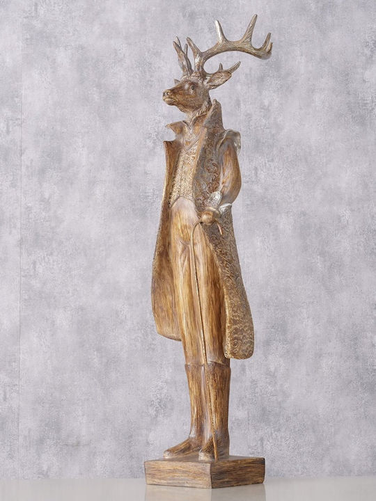 Msa Deer Figure Jenno Brown 21x17.5x62cm Polyresin