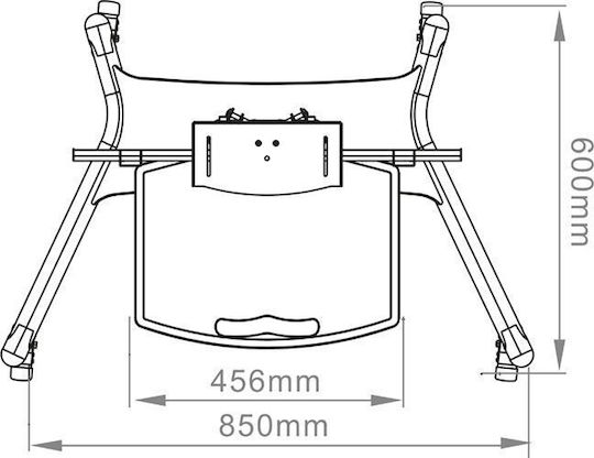 Hagor HP Twin Stand Βάση Τηλεόρασης Δαπέδου έως 55" και 50kg