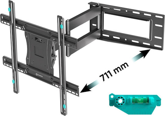 Onkron Βάση Τηλεόρασης Τοίχου έως 75" και 68kg Μαύρο