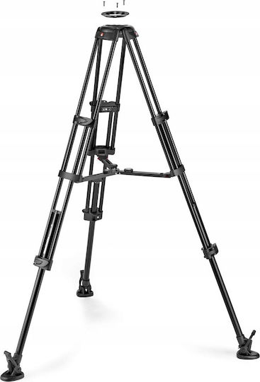 Manfrotto Videostative Nitrotech 612 Video Kopf Alu Twin Leg aus Aluminium mit Hydraulischer Kopfart und Maximale Belastung 12kg