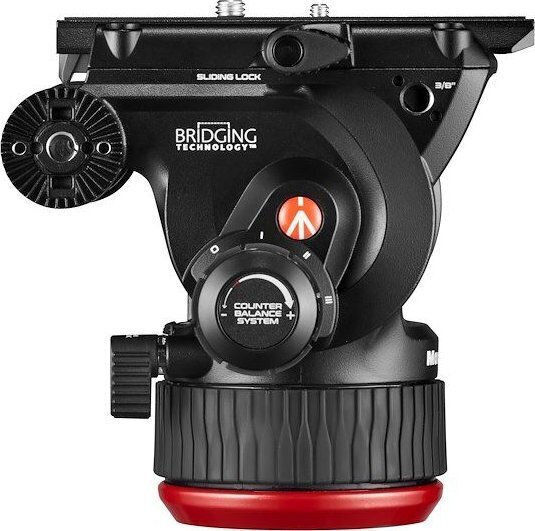 Manfrotto Stativ Twin Alu Set + 504x Kopf mit Bodenspreizer