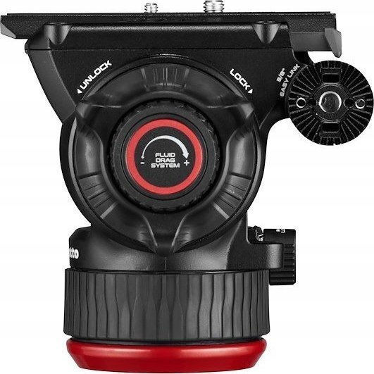 Manfrotto Stativ Twin Alu Set + 504x Kopf mit Bodenspreizer