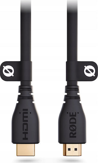 Rode HDMI 2.0 Premium High Speed 4K 60Hz HDR Cable HDMI male - HDMI male 3m Μαύρο