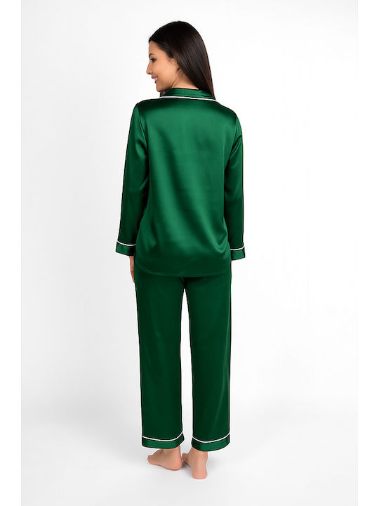 Pen-ky Winter Women's Pyjama Set Green