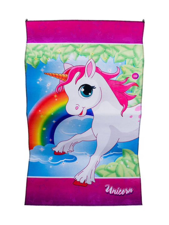 Hipo Kinderteppich Einhorn 72x120 Licht 570327 87252