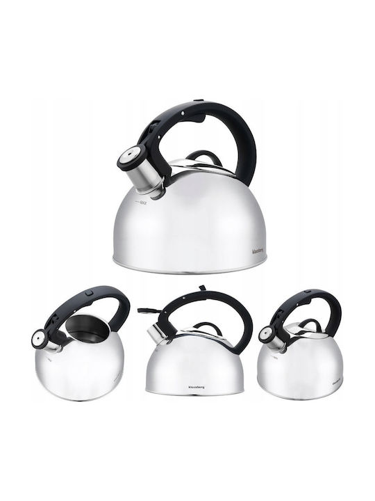 Klausberg Kettle Stainless Steel Gray 2500ml