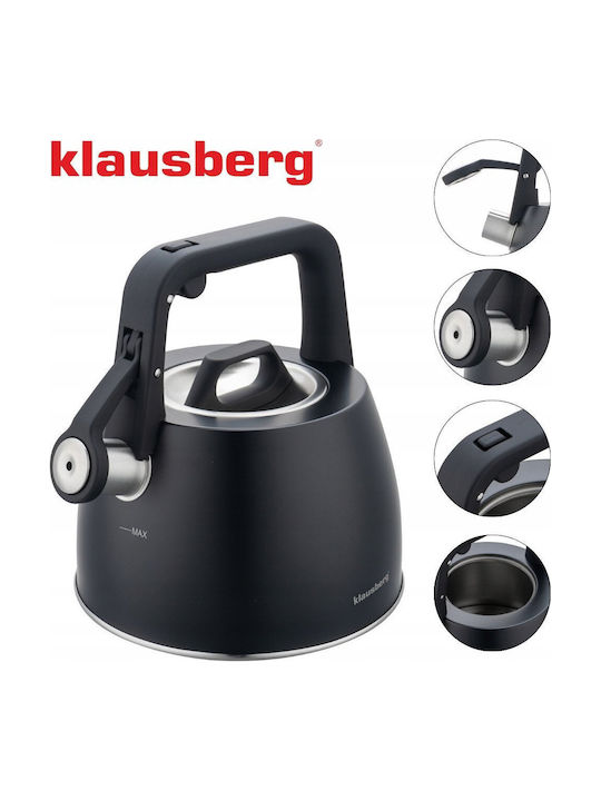 Klausberg Βραστήρας Ανοξείδωτος Γκρι 2500ml