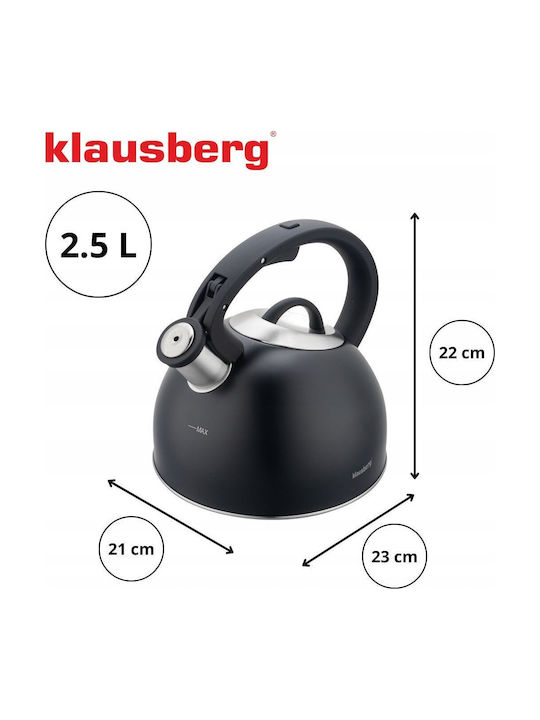 Klausberg Kettle Stainless Steel Gray 2500ml
