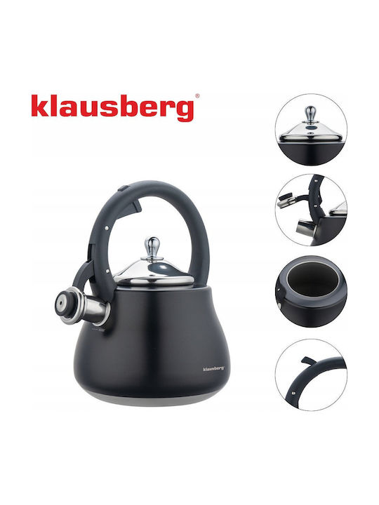 Klausberg Βραστήρας Ανοξείδωτος Γκρι 2800ml