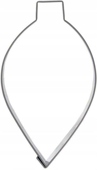 Stahl Keksausstecher Bauble 9 Cm