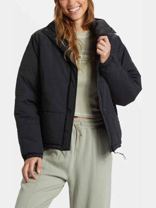 High Route Puffer Women's Long Puffer Jacket Waterproof for Winter Black
