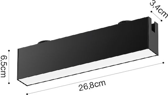 Inlight LED Warmes Weiß Spot mit 10 Lichtern in Schwarz Farbe