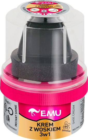 Vaco Emu Κρέμα Παπουτσιών Κερί 3σε1 Άχρωμο 50ml