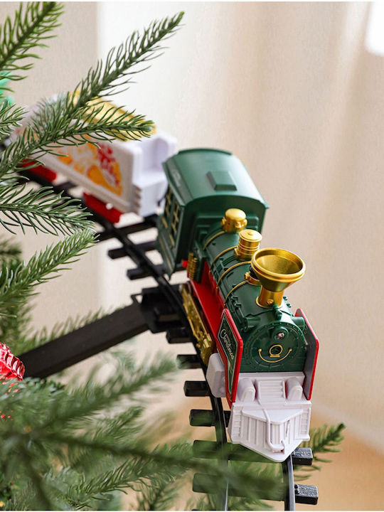 Christmas Train Tracks Tree Light Sound Smoke 21 Pieces No3299-96 89cm