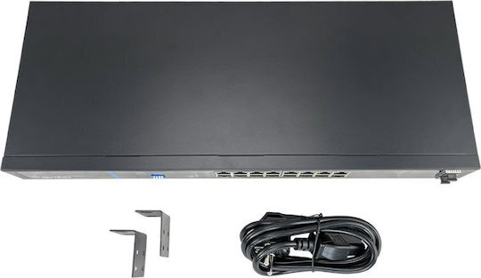 Avizio Power AV-SU16GP2F Negestionat L2 PoE+ Switch cu 16 Porturi Gigabit (1Gbps) Ethernet și 2 Porturi SFP