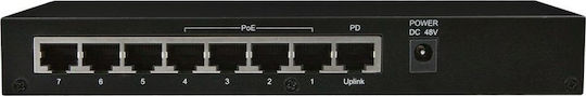 Allnet ALL-SG8208PD Negestionat L2 PoE+ Switch cu 8 Porturi Gigabit (1Gbps) Ethernet