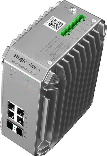 Ruijie RG-NIS3100-4GT2SFP-HP Managed L2 PoE Switch με 4 Θύρες Gigabit (1Gbps) Ethernet και 2 SFP Θύρες