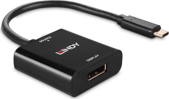 Lindy Μετατροπέας USB-C male σε DisplayPort female (43269)
