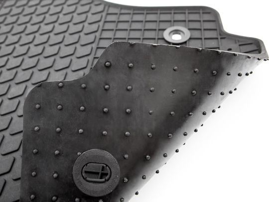 Set of Front and Rear Mats 4pcs for Honda Jazz Black