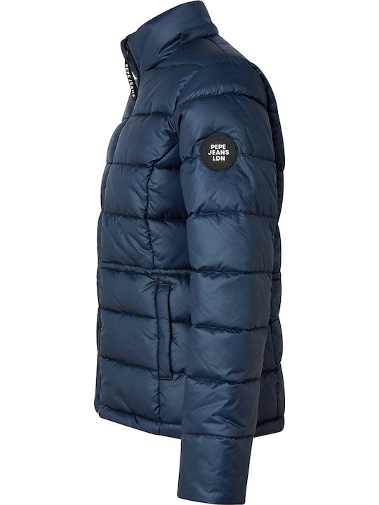 Camille Κοντό Γυναικείο Puffer Μπουφάν για Χειμώνα Navy Μπλε