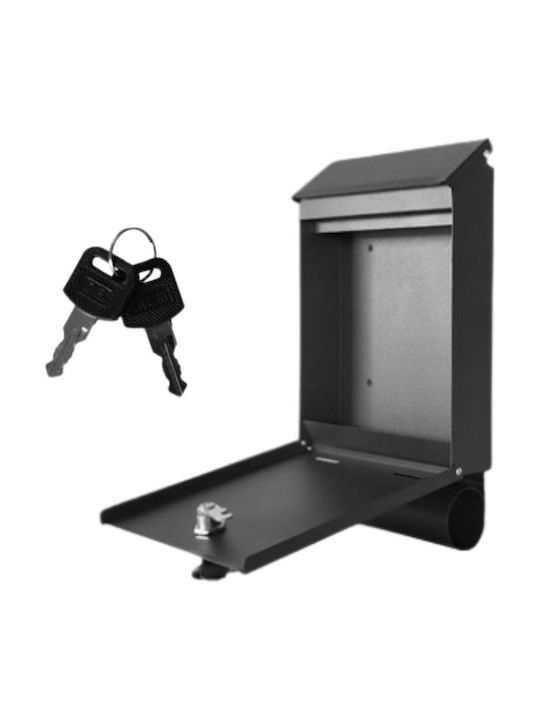 Lean Toys Γραμματοκιβώτιο Εξωτερικού Χώρου Inox σε Γκρι Χρώμα 32.5x22.5x9.5cm