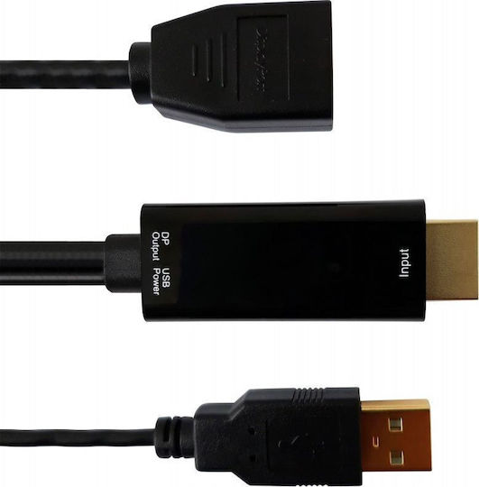 Techly Convertor HDMI / DisplayPort Masculin În HDMI / DisplayPort Feminin 1 Bucată ICOC HDMI-DP12A