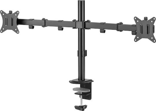 SENSE7 Float Double Επιτραπέζια Βάση για 2 Οθόνες έως 32" με Βραχίονα