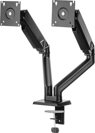 SENSE7 Hang Double Επιτραπέζια Βάση για 2 Οθόνες έως 32" με Βραχίονα