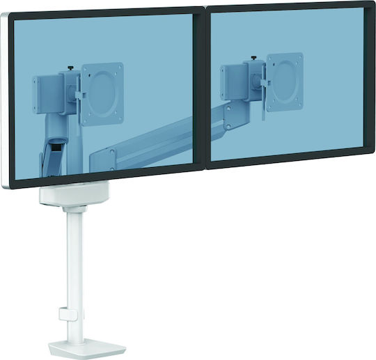 Fellowes Tallo Modular 2MS Βάση Γραφείου για 2 Οθόνες έως 32" με Βραχίονα Λευκή