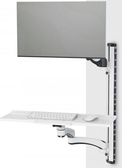 Digitus Wandmontiert Halterung Monitor bis 32" mit Arm Weiß (DA-90451)