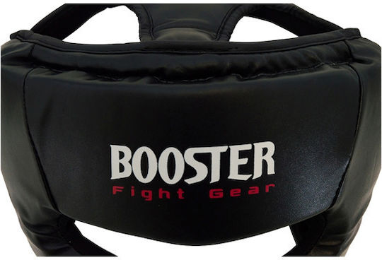 Booster Kids Full Face Boxing Headgear Synthetic Leather Black