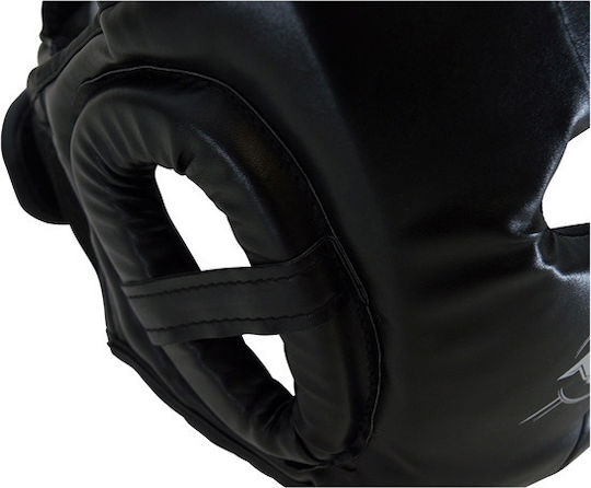 Booster Kids Full Face Boxing Headgear Synthetic Leather Black