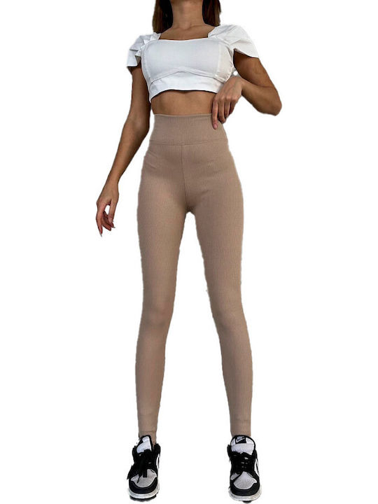 Training Damen Leggings Formendefinition Cream
