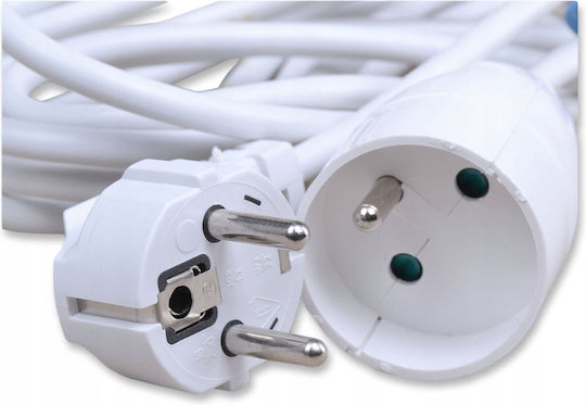 Blow Extension Cable Cord 3 x 1mm²/3m White