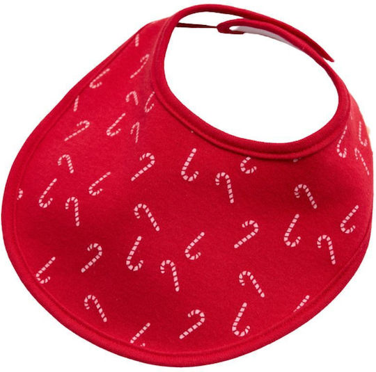Ysabel Mora Bib Fabric with Hoop & Loop Fastener Red 2pcs
