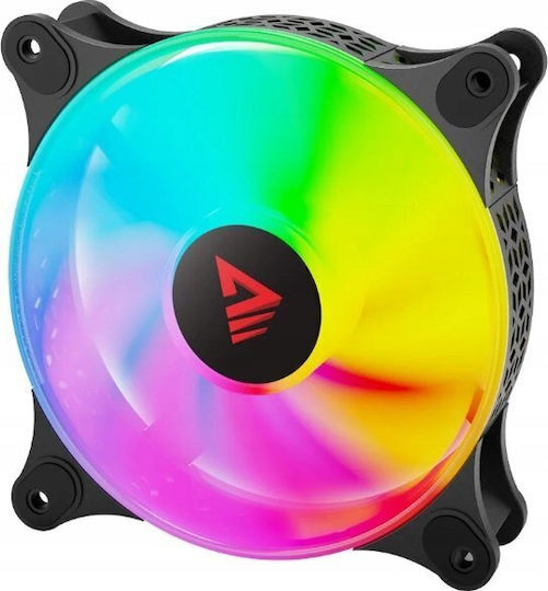 Savio Blast Case Fan 120mm (1800rpm) with ARGB Lighting and 4-Pin PWM Connection 3pcs