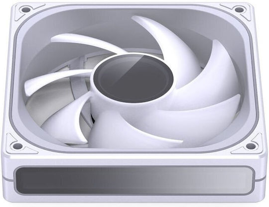 Jonsbo ZB-120W Case Fan (65.26cfm) with ARGB Lighting and 4-Pin PWM Connection White