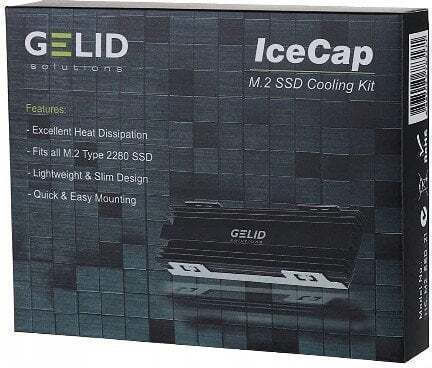 Gelid Icecap M.2 Negru Radiator Paduri Termice Pentru Unități