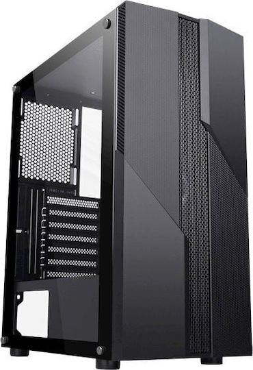 Bandit Carcasă PC Gaming Middle Tower cu Sistem Iluminare RGB Neagră